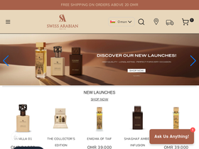 Swiss Arabian Oman website screenshot