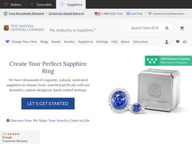 'thenaturalsapphirecompany.com' screenshot