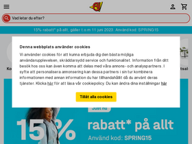 'ajprodukter.se' screenshot