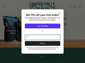 unifiedmills.com homepage screenshot