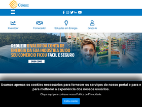 'celesc.com.br' screenshot