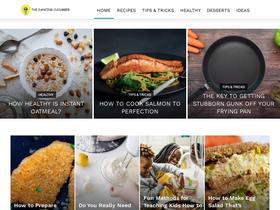 'thedancingcucumber.com' screenshot