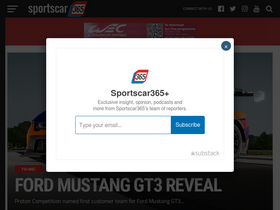 'sportscar365.com' screenshot