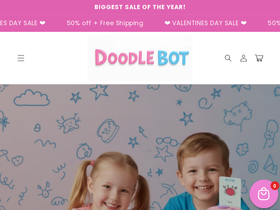 Thedoodlebot homepage screenshot