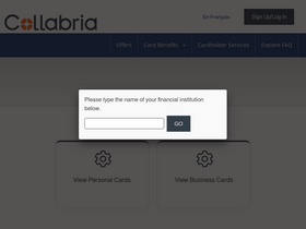 'collabriacreditcards.ca' screenshot