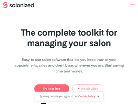 'salonized.com' screenshot