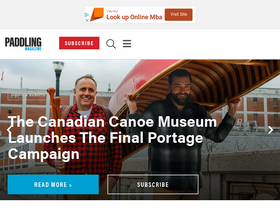 'paddlingmag.com' screenshot