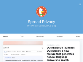 'spreadprivacy.com' screenshot