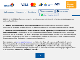 'e-sistarbanc.com.uy' screenshot