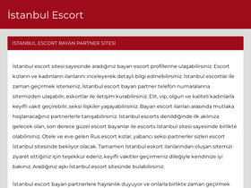 'istanbulescortiletisim.com' screenshot