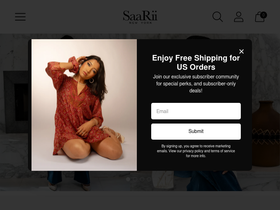 saarii.com homepage screenshot
