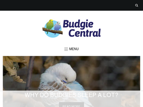 'budgiecentral.com' screenshot
