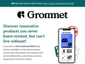 'thegrommet.com' screenshot