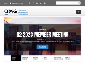 'omg.org' screenshot