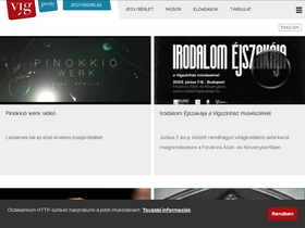 'vigszinhaz.hu' screenshot