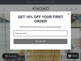 KNOMO homepage screenshot