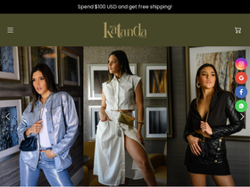 Katanda Boutique website screenshot