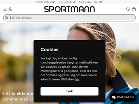 'sportmann.no' screenshot