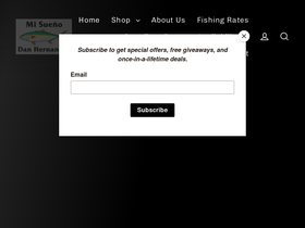 Dan Hernandez Fishing Adventures website screenshot