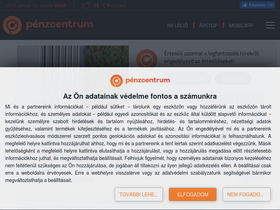 'penzcentrum.hu' screenshot