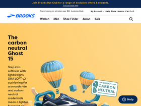 'brooksrunning.com.au' screenshot