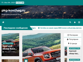 'pkg-kovcheg.ru' screenshot