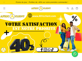 africclient website screenshot