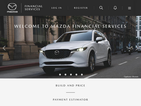 'mazdafinancialservices.com' screenshot
