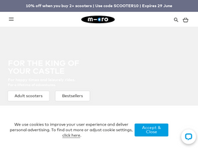 'micro-scooters.co.uk' screenshot