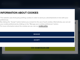 'metzeler.com' screenshot