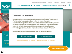 'wgv.de' screenshot