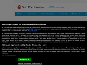 'sfatulmedicului.ro' screenshot