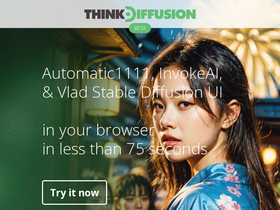 Thinkdiffusion - Thinkdiffusion is an accessible and user-friendly tool that provides access to powerful AI image generation capabilities directly from your browser, with no coding or setup required.