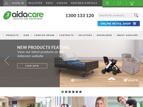 'aidacare.com.au' screenshot