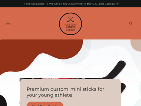 customhockeydesign.com homepage screenshot
