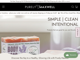 Purely Maxwell LLC website screenshot