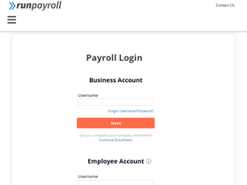 'runpayroll.com' screenshot