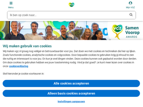 'vgz.nl' screenshot