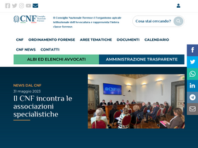 'consiglionazionaleforense.it' screenshot