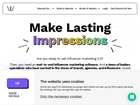 'woomio.com' screenshot