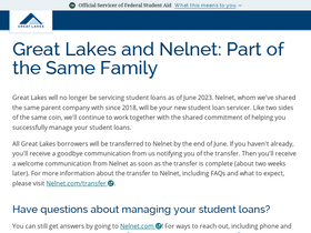 'mygreatlakes.org' screenshot