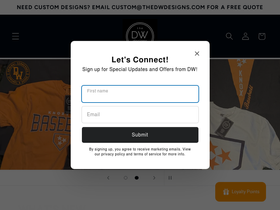 thedwdesigns.com homepage screenshot