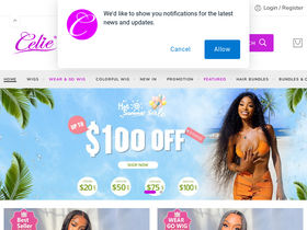 'celiehair.com' screenshot