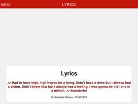 'letras-lyrics.com.br' screenshot