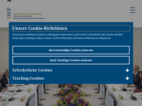 'swp-berlin.org' screenshot