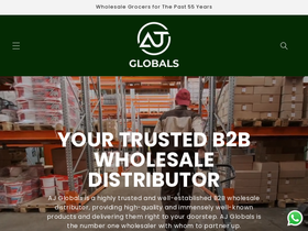 Aj Globals website screenshot
