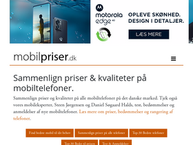'mobilpriser.dk' screenshot