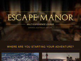 'escapemanor.com' screenshot