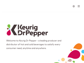 'keurigdrpepper.com' screenshot