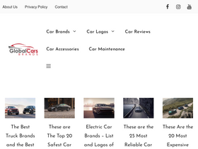 'globalcarsbrands.com' screenshot
